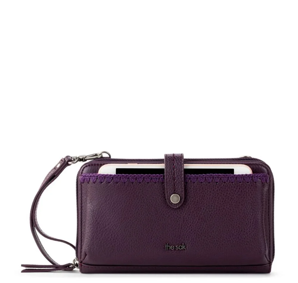 The Sak Crossbody Bag Iris Smartphone Aubergine Large